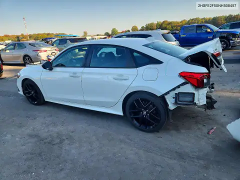2HGFE2F5XNH508457 — 2022 Honda Civic, фото 2 с аукциона Copart, Задняя часть