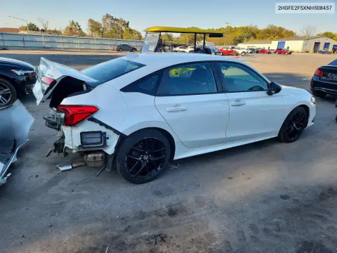 2HGFE2F5XNH508457 — 2022 Honda Civic, фото 3 с аукциона Copart, Задняя часть