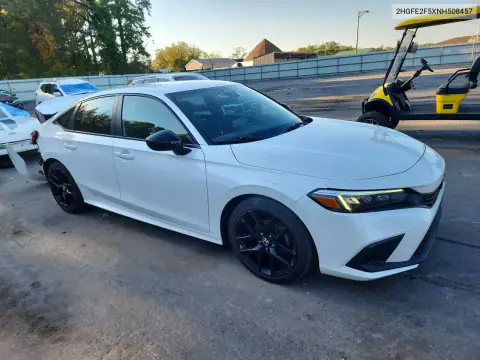 2HGFE2F5XNH508457 — 2022 Honda Civic, фото 4 с аукциона Copart, Задняя часть