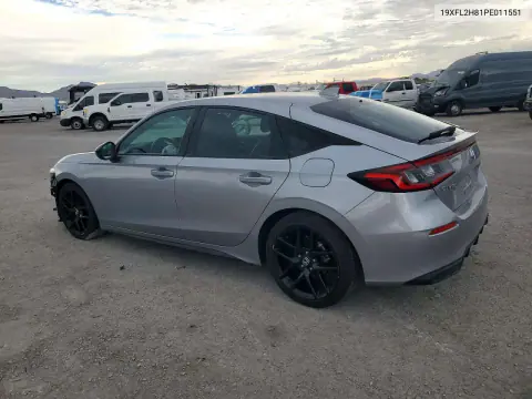 2023 Honda Civic Sport VIN 19XFL2H81PE011551 фото 2