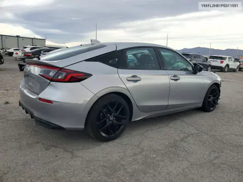 2023 Honda Civic Sport VIN 19XFL2H81PE011551 фото 3