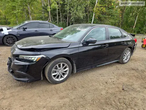 2HGFE2F33RH108535 — 2024 Honda Civic, Задняя часть, фото до ремонта