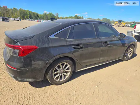2HGFE2F37RH111292 — 2024 Honda Civic, фото 3 с аукциона Copart, Подтопление