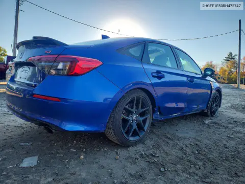 2024 Honda Civic Si VIN 2HGFE1E50RH472747 фото 3