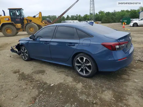 2025 Honda Civic Sport VIN 2HGFE4F82SH318718 фото 2