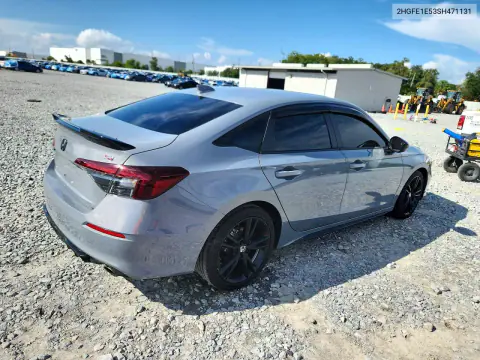 2025 Honda Civic Si VIN 2HGFE1E53SH471131 фото 3