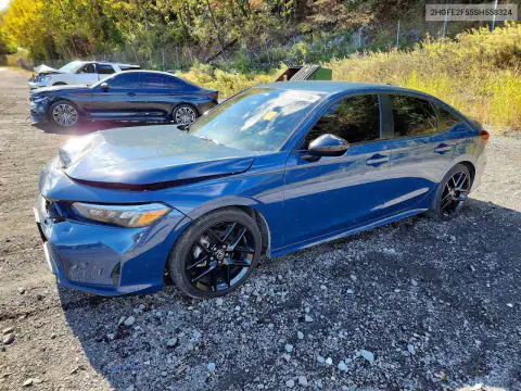 2HGFE2F55SH558324 Honda Civic 2025 — повреждение Передняя часть, фото до ремонта