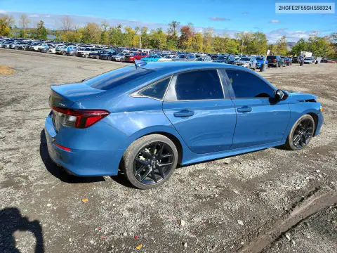 2HGFE2F55SH558324 — 2025 Honda Civic, фото 3 с аукциона Copart, Передняя часть