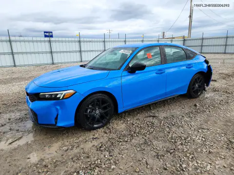 19XFL2H85SE006393 — 2025 Honda Civic, Задняя часть, фото до ремонта