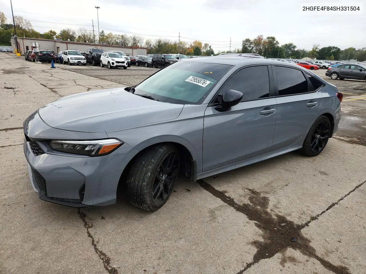 2HGFE4F84SH331504 Honda Civic 2025 — повреждение Передняя часть, фото до ремонта