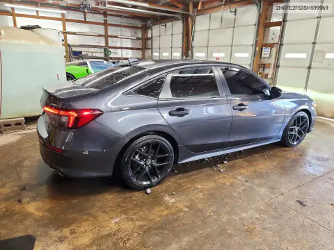 2025 Honda Civic Sport VIN 2HGFE2F53SH599969 фото 3