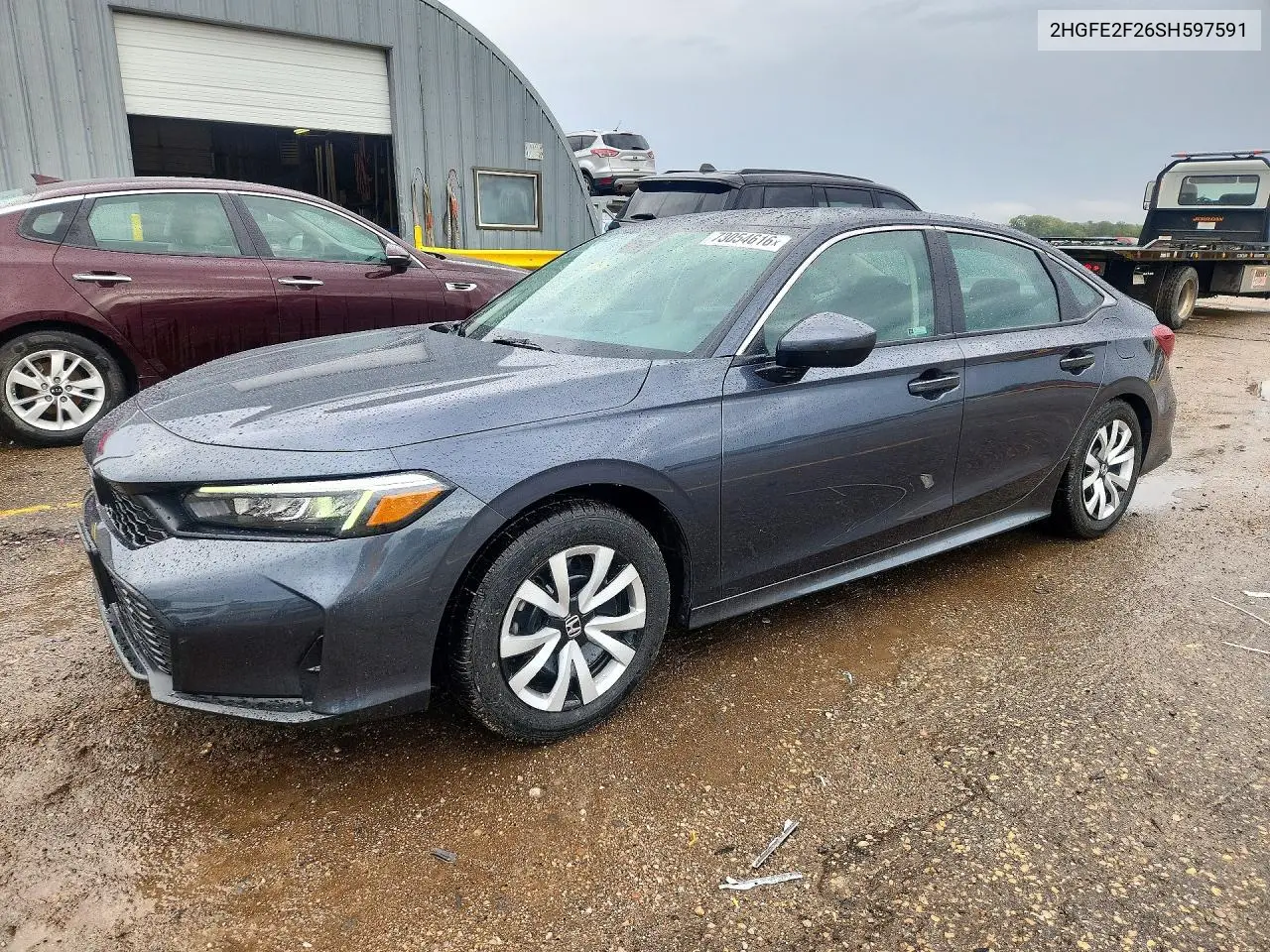 2HGFE2F26SH597591 Honda Civic 2025 — повреждение Задняя часть, фото до ремонта