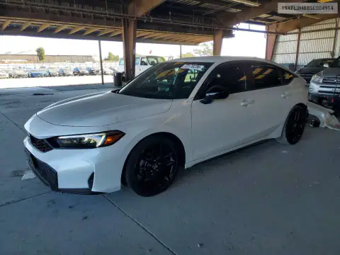 19XFL2H88SE004914 — 2025 Honda Civic, Задняя часть, фото до ремонта