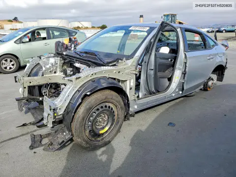 2HGFE2F53TH520835 — 2026 Honda Civic, Вандализм, фото до ремонта