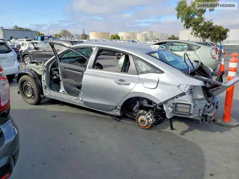 2026 Honda Civic Sport VIN 2HGFE2F53TH520835 фото 2