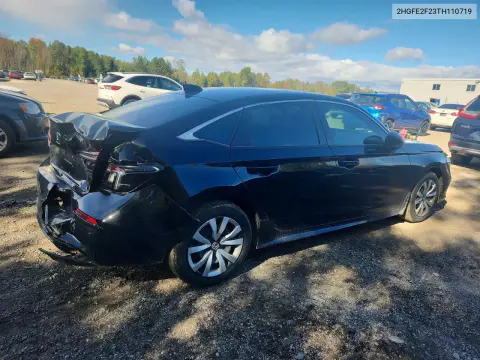 2026 Honda Civic Lx VIN 2HGFE2F23TH110719 фото 3