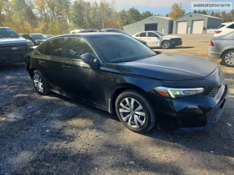 2026 Honda Civic Lx VIN 2HGFE2F23TH110719 фото 4