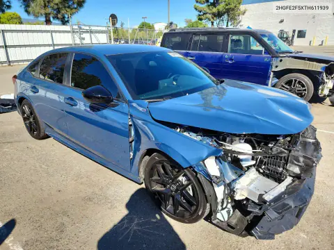 2026 Honda Civic Sport VIN 2HGFE2F5XTH611939 фото 4