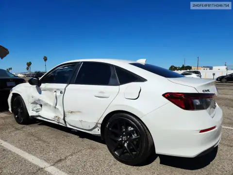 2HGFE4F81TH346754 — 2026 Honda Civic, фото 2 с аукциона Copart, Боковая часть