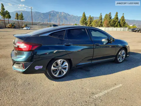 2018 Honda Clarity VIN JHMZC5F11JC019392 фото 3