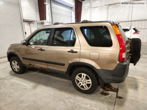 2003 Honda Cr-V Ex VIN SHSRD78853U107610 фото 2