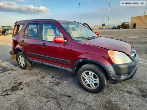 SHSRD78813U141883 — 2003 Honda CR-V, фото 4 с аукциона Copart, Задняя часть