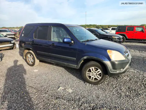 2003 Honda Cr-V Ex VIN JHLRD78853C010981 фото 4