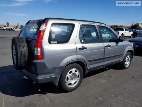 2005 Honda Cr-V Lx VIN JHLRD68525C010925 фото 3