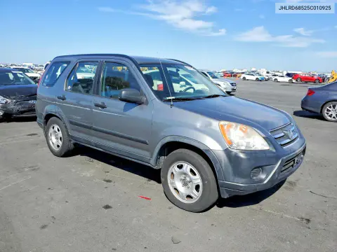2005 Honda Cr-V Lx VIN JHLRD68525C010925 фото 4