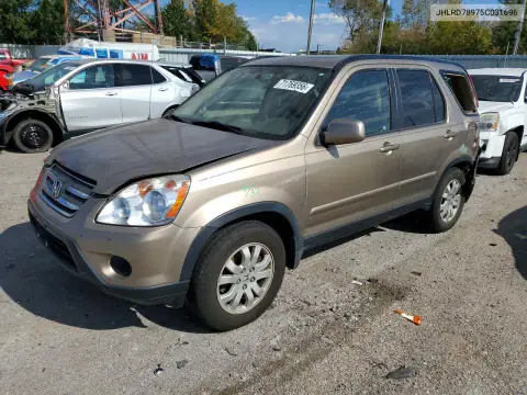 JHLRD78975C031696 — 2005 Honda CR-V, Задняя часть, фото до ремонта