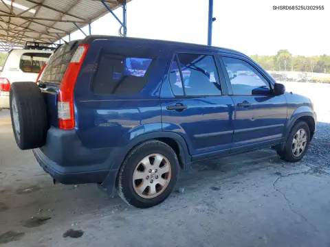 2005 Honda Cr-V Lx VIN SHSRD68525U302955 фото 3