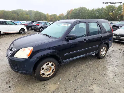 SHSRD78535U330737 — 2005 Honda CR-V, Мелкие вмятины и царапины, фото до ремонта
