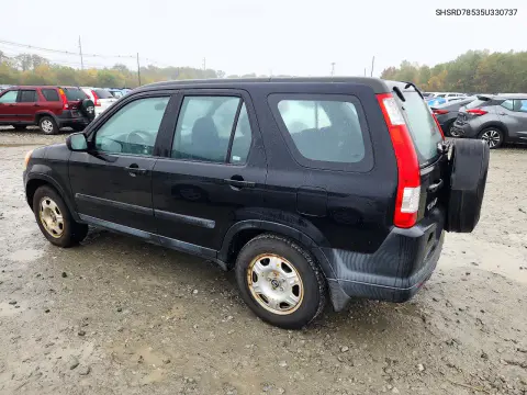 2005 Honda Cr-V Lx VIN SHSRD78535U330737 фото 2