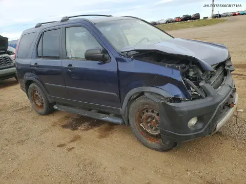 2006 Honda Cr-V Lx VIN JHLRD785X6C817166 фото 4