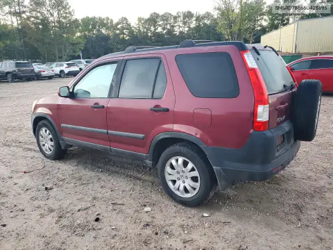 2006 Honda Cr-V Ex VIN SHSRD78856U428695 фото 2