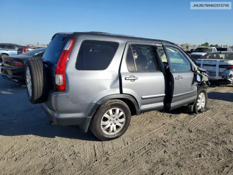JHLRD78946C015795 — 2006 Honda CR-V, фото 3 с аукциона Copart, Передняя часть