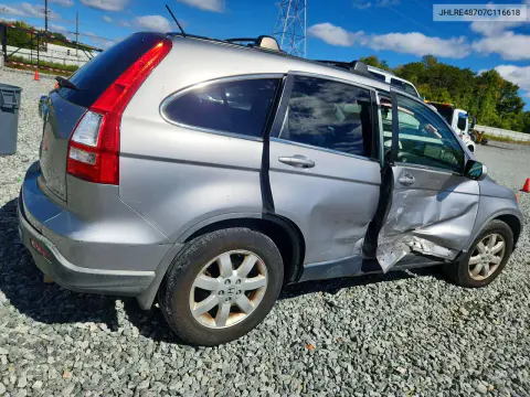 2007 Honda Cr-V Exl VIN JHLRE48707C116618 фото 3