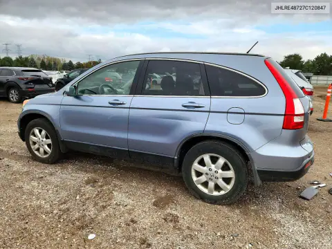 JHLRE48727C120847 — 2007 Honda CR-V, фото 2 с аукциона Copart, Передняя часть