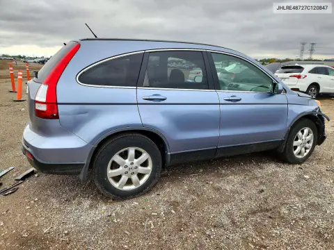 JHLRE48727C120847 — 2007 Honda CR-V, фото 3 с аукциона Copart, Передняя часть