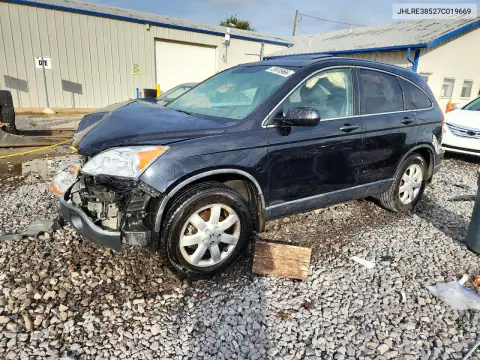 JHLRE38527C019669 — 2007 Honda CR-V, Передняя часть, фото до ремонта
