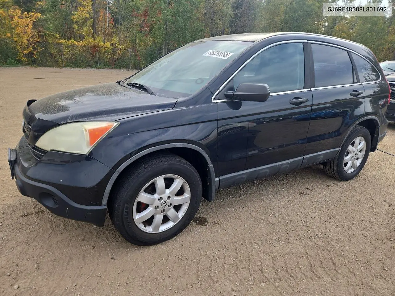 2008 Honda Cr-V Lx VIN 5J6RE48308L801692 фото 1