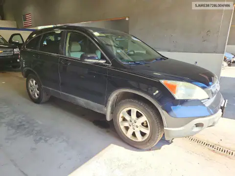 5J6RE38728L004986 — 2008 Honda CR-V, фото 4 с аукциона Copart, Задняя часть