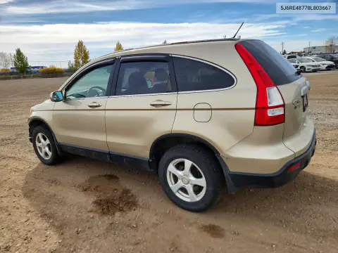 2008 Honda Cr-V Exl VIN 5J6RE48778L803667 фото 2