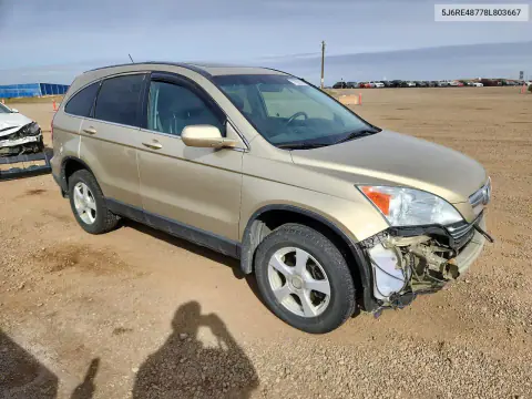 2008 Honda Cr-V Exl VIN 5J6RE48778L803667 фото 4
