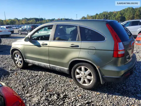 2008 Honda Cr-V Exl VIN 5J6RE48788L050392 фото 2