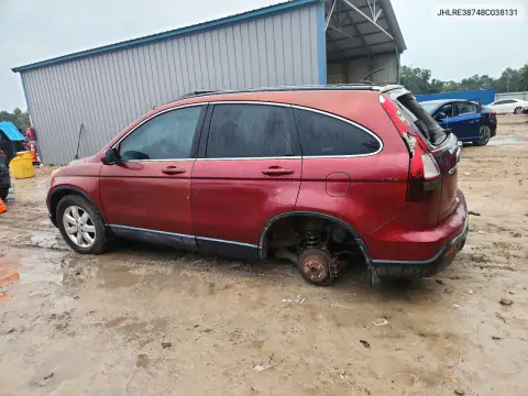 2008 Honda Cr-V Exl VIN JHLRE38748C038131 фото 2
