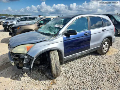 3CZRE38398G708869 — 2008 Honda CR-V, Передняя часть, фото до ремонта