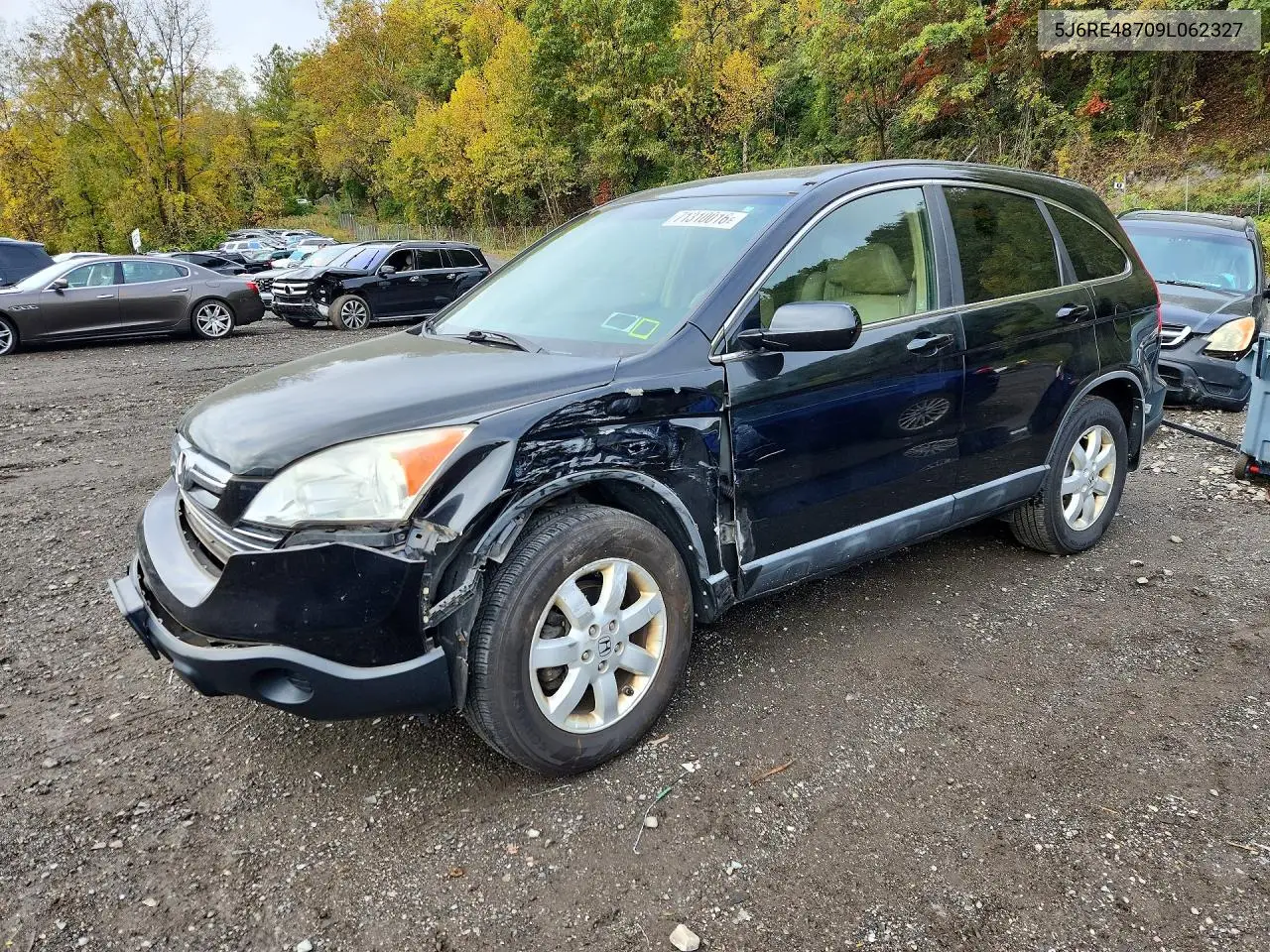 2009 Honda Cr-V Exl VIN 5J6RE48709L062327 фото 1