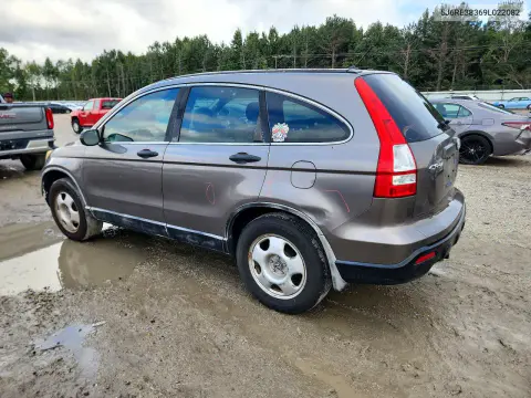 2009 Honda Cr-V Lx VIN 5J6RE38369L022082 фото 2