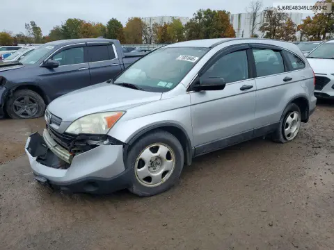 5J6RE48349L010342 — 2009 Honda CR-V, Передняя часть, фото до ремонта